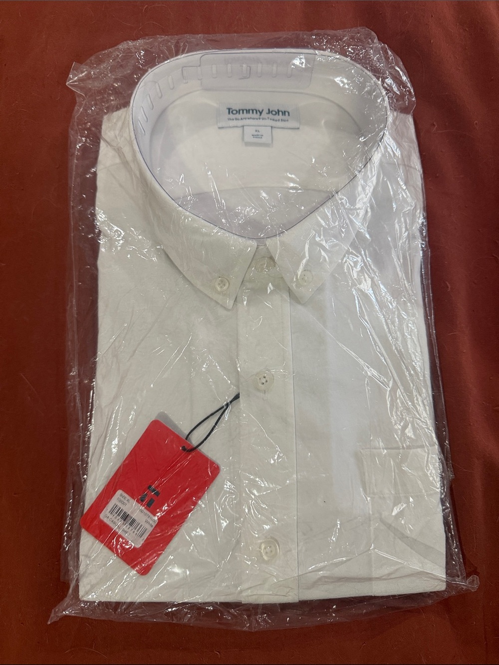 Tommy John White Button-Down Dress Shirt